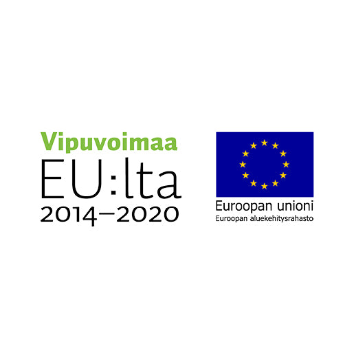 vipuvoimaa EU:lta 2014-2020 -tunnut ja Euroopan unioni Euroopan aluekehitysrahasto -tunnus