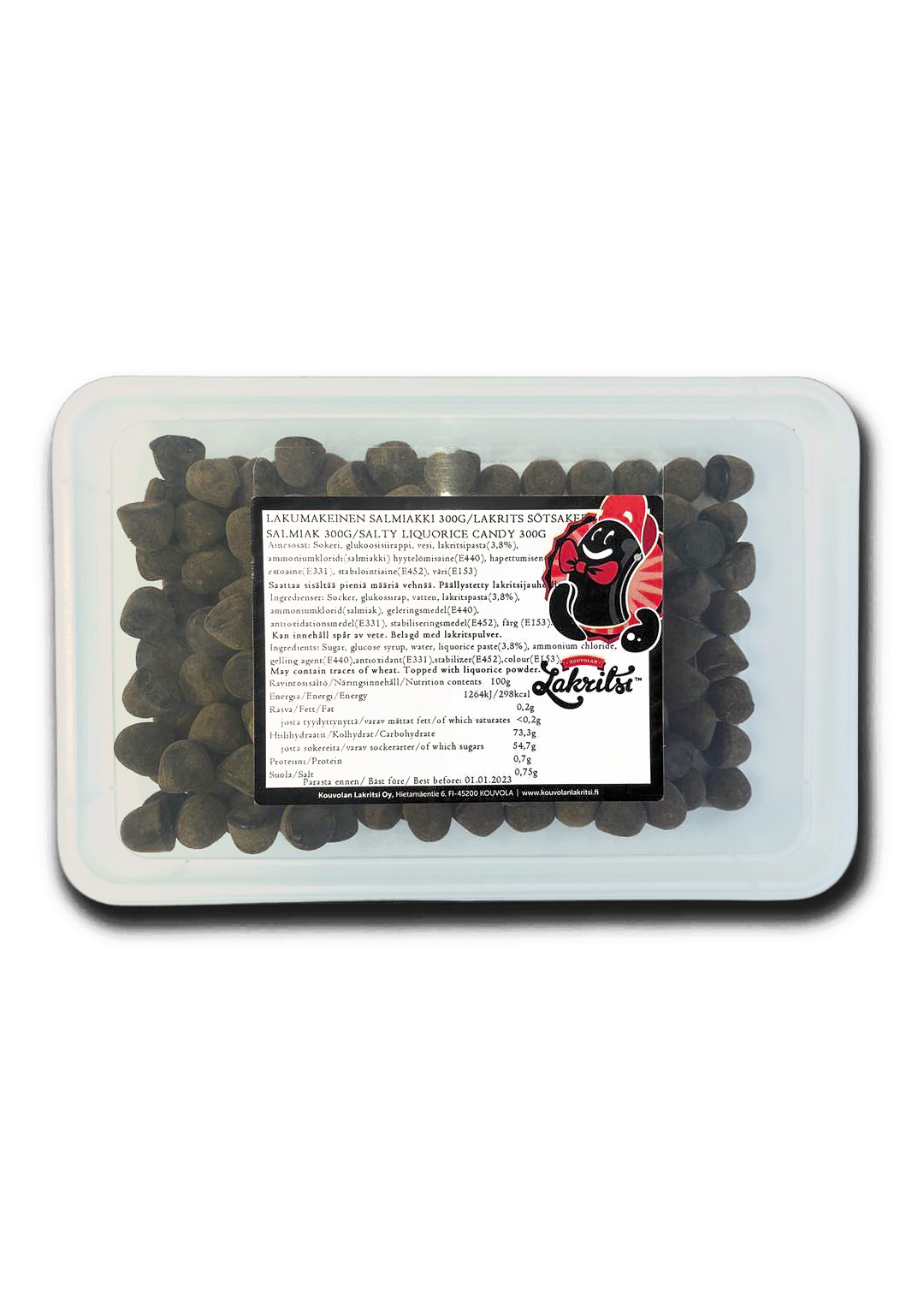 Salty Drops, Topped with liquorice powder (300 g)