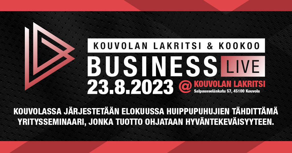 Kouvolan Lakritsi & KooKoo: Business Live -seminaari 23.8.2023
