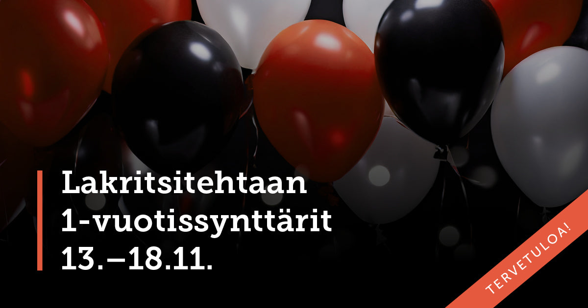 Lakritsitehtaan 1-vuotissynttärit 13.–18.11.