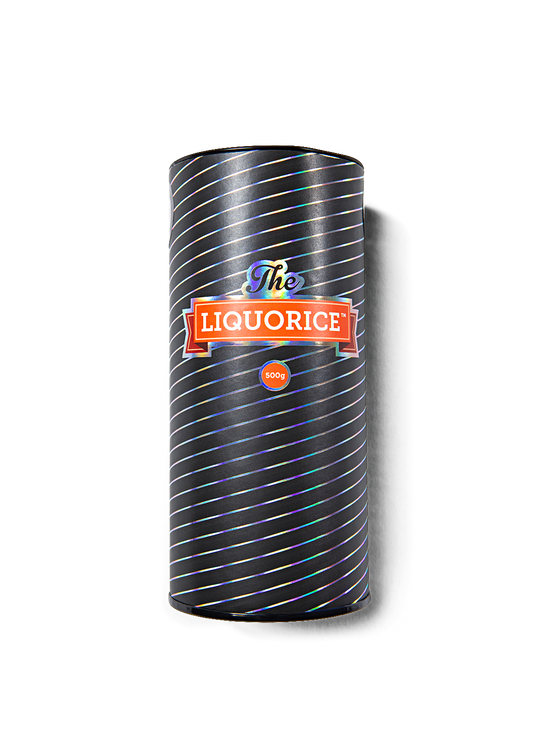 The Liquorice, lakritsbitar i presentfärpackning 500g